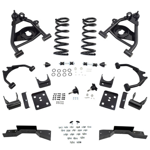 Trekline 4/5 Control Arm + Coil Drop Kit — Tahoe 95-99 / Yukon 95-97 2-Door 2WD V8 + C-Notch