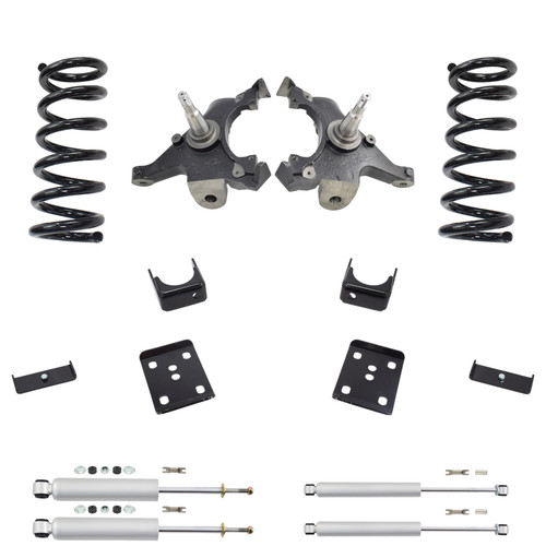 Trekline 4/6 Spindle + Coil Drop Kit — Tahoe 95-99 / Yukon 95-97 2-Door 2WD V8 + Shocks