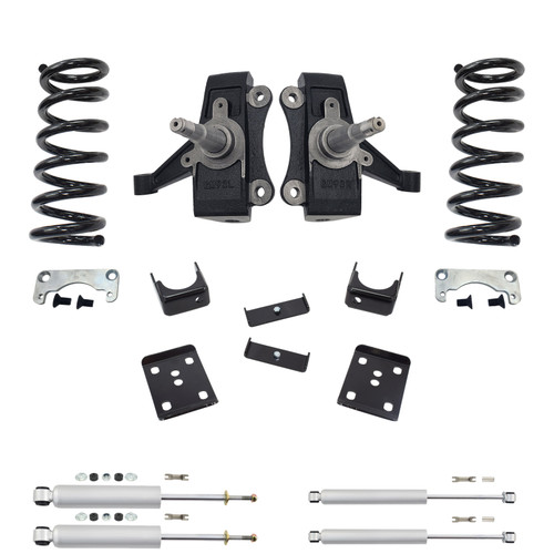 Trekline 4/6 NTW Spindle + Coil Drop Kit — Tahoe 95-99 / Yukon 95-97 2-Door 2WD V8 + Shocks