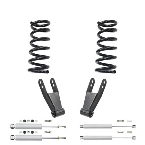 Trekline 1/1–2 Drop coils Drop Kit — 95-99 Tahoe Yukon 4-Door 2WD V8 + Shocks