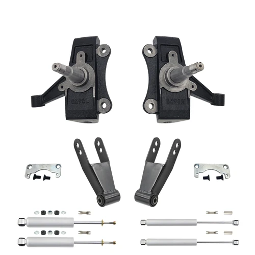 Trekline 2/1–2 Drop spindles Drop Kit — 95-99 Tahoe Yukon 4-Door 2WD V8 + Shocks