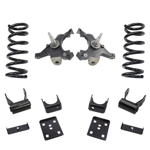 Trekline 4/5 Drop spindles and coils Drop Kit — 95-99 Tahoe Yukon 4-Door 2WD V8