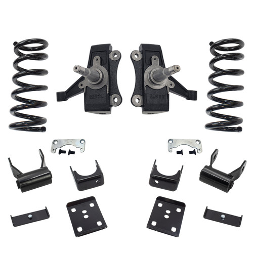 Trekline 4/5 Drop spindles and coils Drop Kit — 95-99 Tahoe Yukon 4-Door 2WD V8