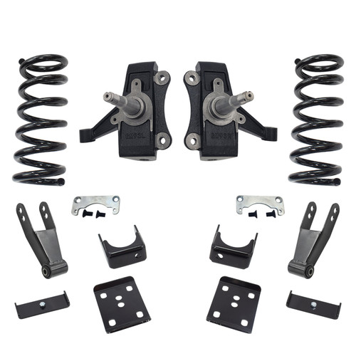 Trekline 4/7–8 Drop spindles and coils Drop Kit — 95-99 Tahoe Yukon 4-Door 2WD V8