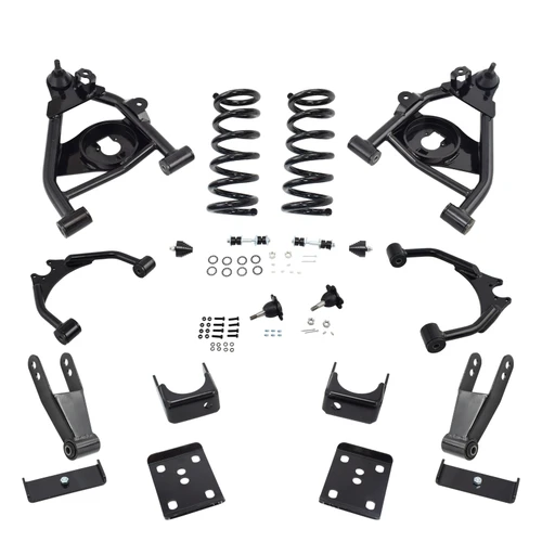Trekline 4/7–8 Drop control arms and coils Drop Kit — 95-99 Tahoe Yukon 4-Door 2WD V8