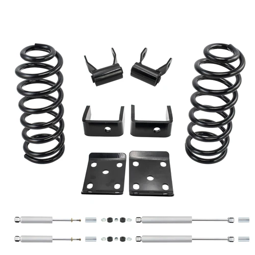 3/6 Lowering Kit for 1983-1997 Ford Ranger 2WD V6 - Coils / Flip Kit / Shocks