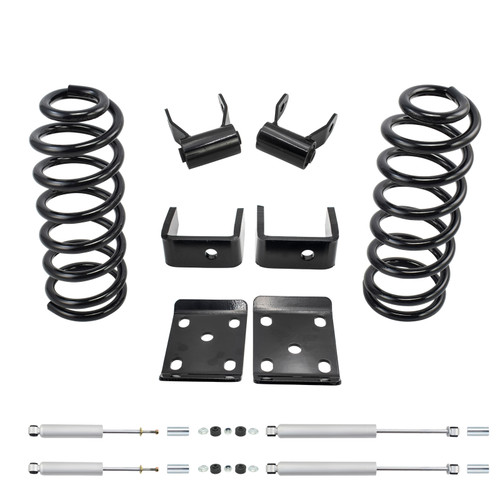 3/6 Lowering Kit for 1994-1997 Mazda B3000 / B4000 2WD V6 - Coils / Flip Kit / Shackles / Shocks