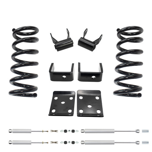 3/6 Lowering Kit for 1998-2009 Mazda B-Series 2WD SPR 2/A/C/J - Coils / Flip Kit / Shackles / Shocks