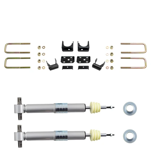 3/6 Lowering Kit for 2019-2026 Chevrolet Silverado / GMC Sierra 1500 4WD - Adjustable Struts