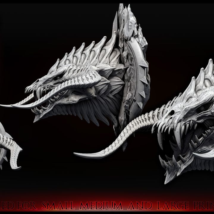 Tiamat Mounted Dragon Heads (Single)