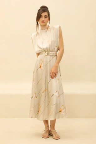 Midikleid mit Print 54317301-6