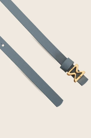 Blauer Ledergürtel 6643945-6