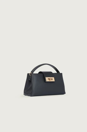 Schwarze Ledertasche 3170107-6