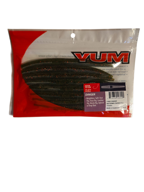 YUM DINGER 5" WATERMELON RED FLAKE