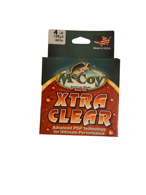 MCCOY XTRA CLEAR 4LB 125 YD MCCOY XTRA CLEAR 4LB 125 YD
