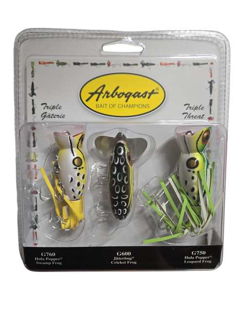 ARBOGAST TRIPLE THREAT LURES PACK ARBOGAST TRIPLE THREAT LURES PACK
