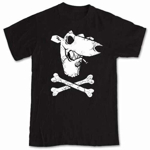 T-shirt Screeching Weasel "Heard You Were Dead" skull