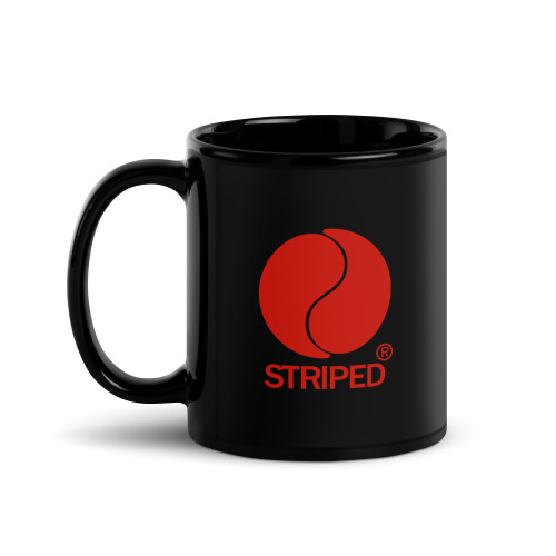 Black Mug "Striped Sire"
