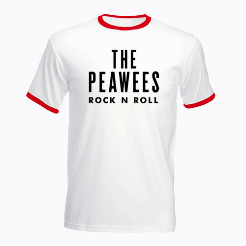 The Peawees rocknroll ringer t-shirt.