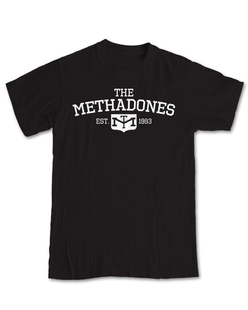 methadones college logo t-shirt dan vapid pop punk