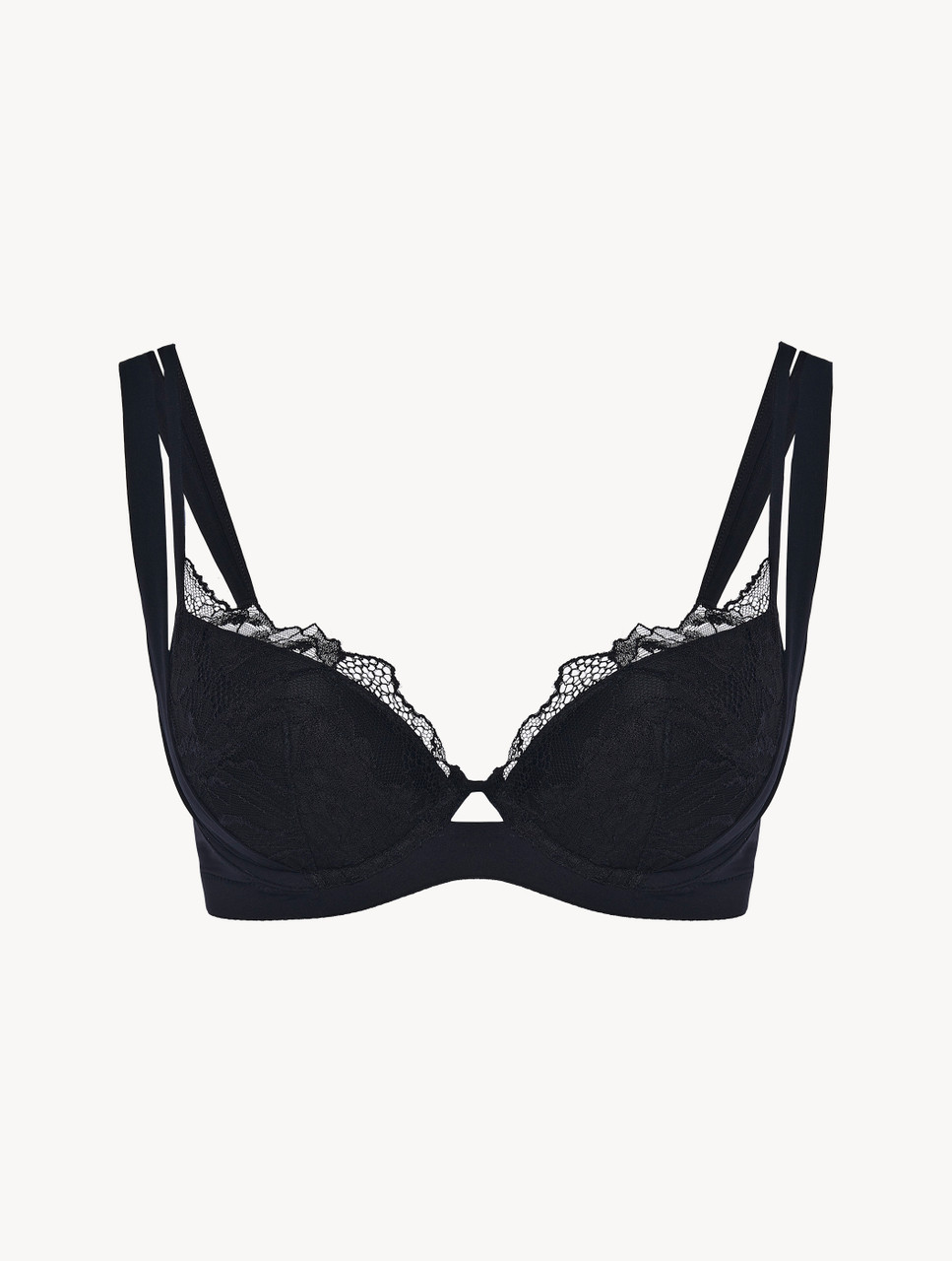 push up black bralette