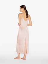 Powder pink silk long slip_2