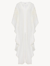 Kaftan in off-white cotton_0