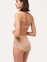 High-waisted Briefs in sand stretch tulle_2