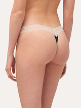 Lace thong in black and off-white_2
