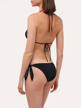 Triangle bikini top in black with logo_2