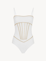 White swimsuit with metallic embroidery_0