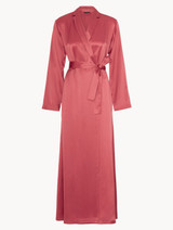 Silk long robe in Rose Noisette_0