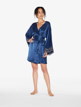 Blue silk short robe with frastaglio_1
