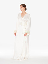 White long silk robe with frastaglio_5