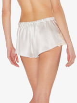 White French silk sleep shorts with frastaglio_2