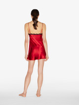 Red silk slip dress with frastaglio_2