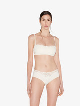 Off-white non-wired bandeau bra with macramé_1