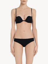 Black non-wired padded push-up bra_1