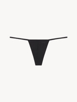 Black invisible G-string_0
