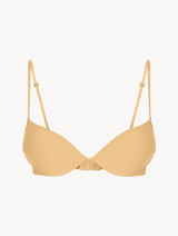 Hazel-coloured underwired padded push-up bra_0