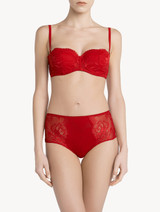 Red lace bandeau bra_1