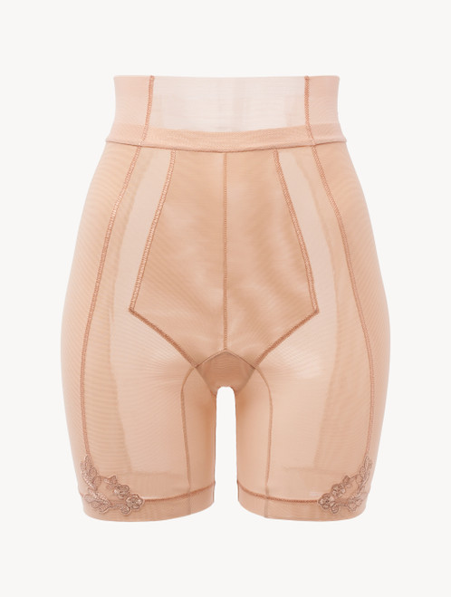 Shorts in sand stretch tulle_0