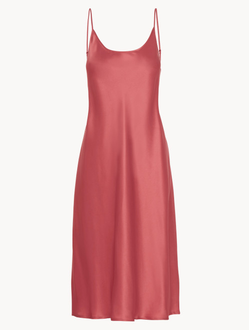 Silk midi nightdress in Rose Noisette_3