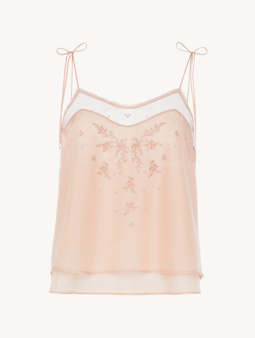 Camisole in earthy pink cotton voile_3