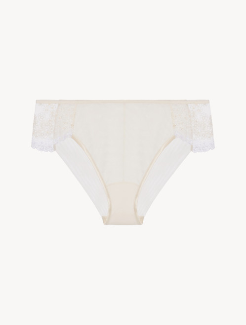 Medium brief in off-white tulle_0