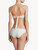 Bandeau Bikini Top in off-white with ivory embroidery_2