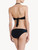 Mid-rise Bikini Briefs in black with dark blue embroidery_2