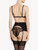 Black Lycra control fit suspender with Chantilly lace_2