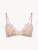 Powder Pink silk Triangle Bra with frastaglio_0