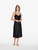 Silk midi nightdress in black_1